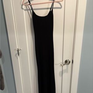 SKIMS long Slip Dress onyx